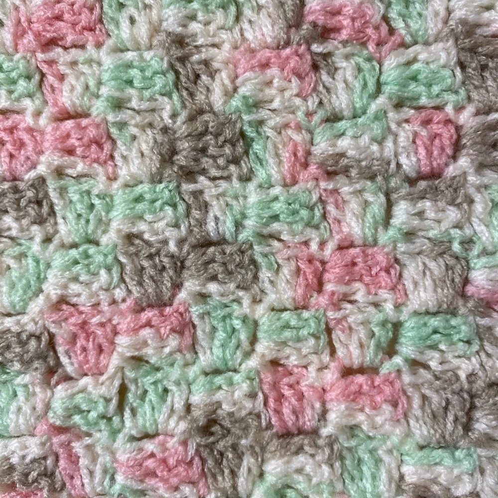 Hand Crafted Crochet Baby Blanket (EK)